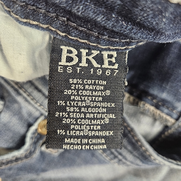 Title:BKE Nolan Jeans 38x32 Straight Dark Wash Stretch Denim - Picture 9 of 9